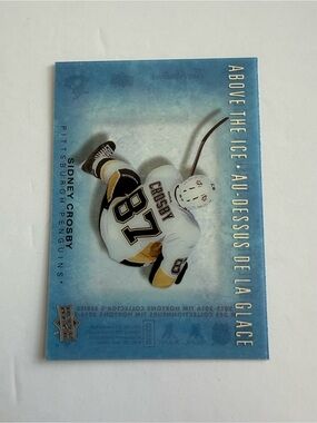 Sidney Crosby Above the Ice Decorative Hockey Print - Blue